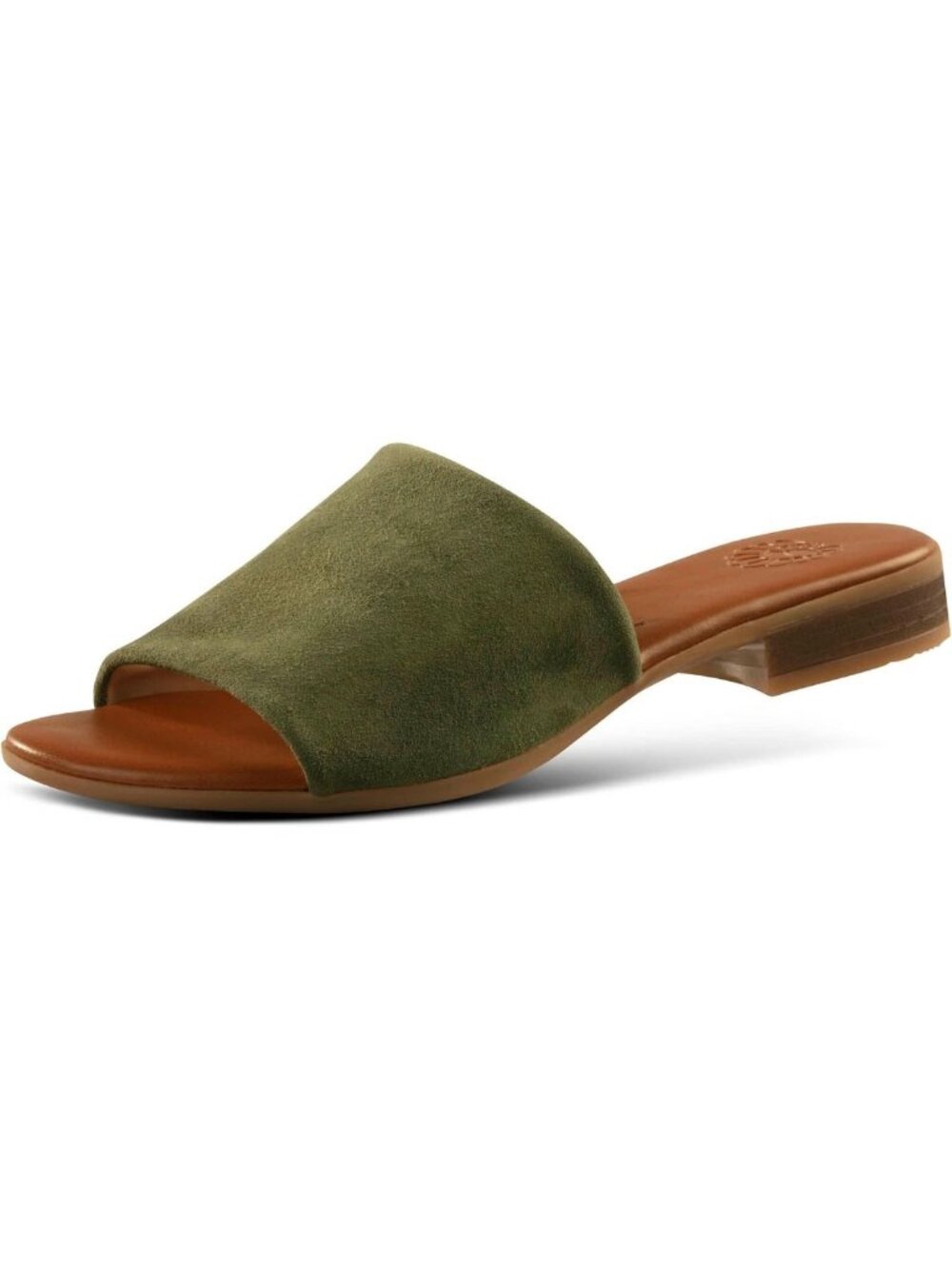 Chic Women's Slip-On Leather Flat Sandals | Round Open Toe, Classic & Trendy
